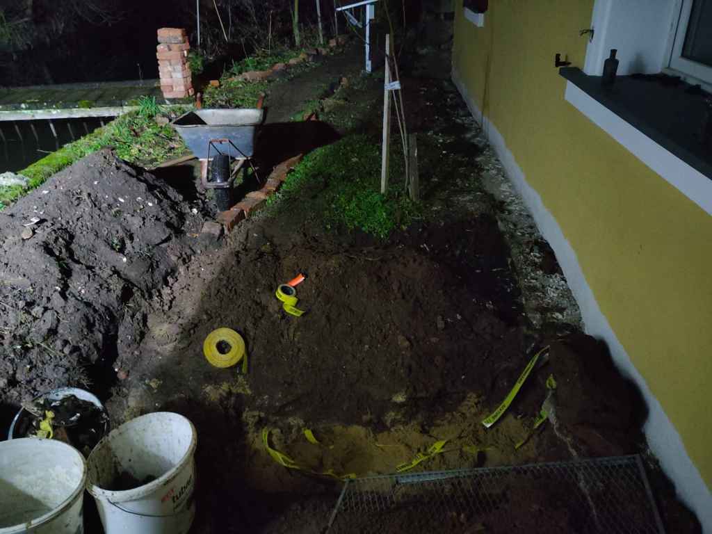 STROMLEITUNG VERGRABEN