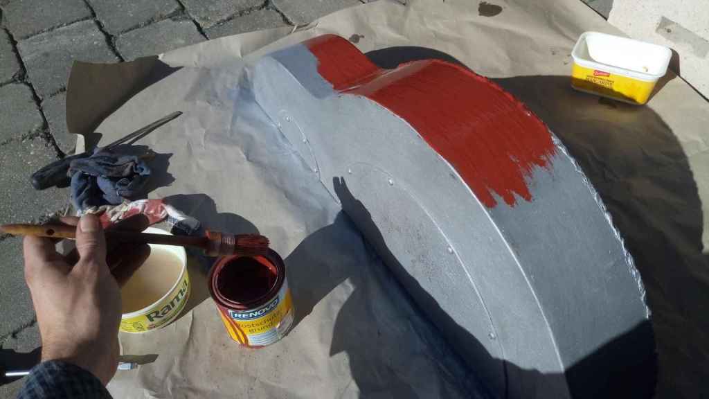 Getriebegehäuse grundieren