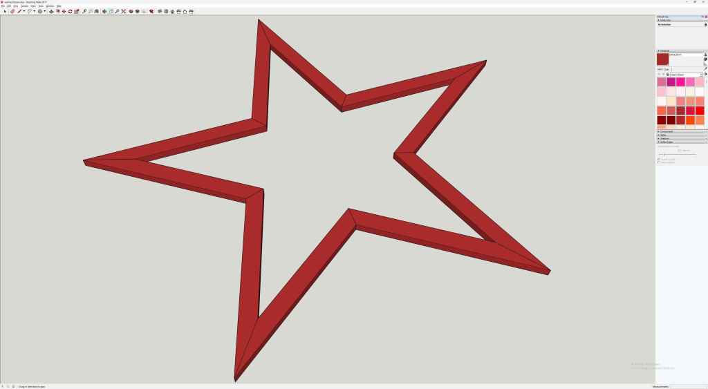 WEIHNACHTSSTERN 3D VORLAGE