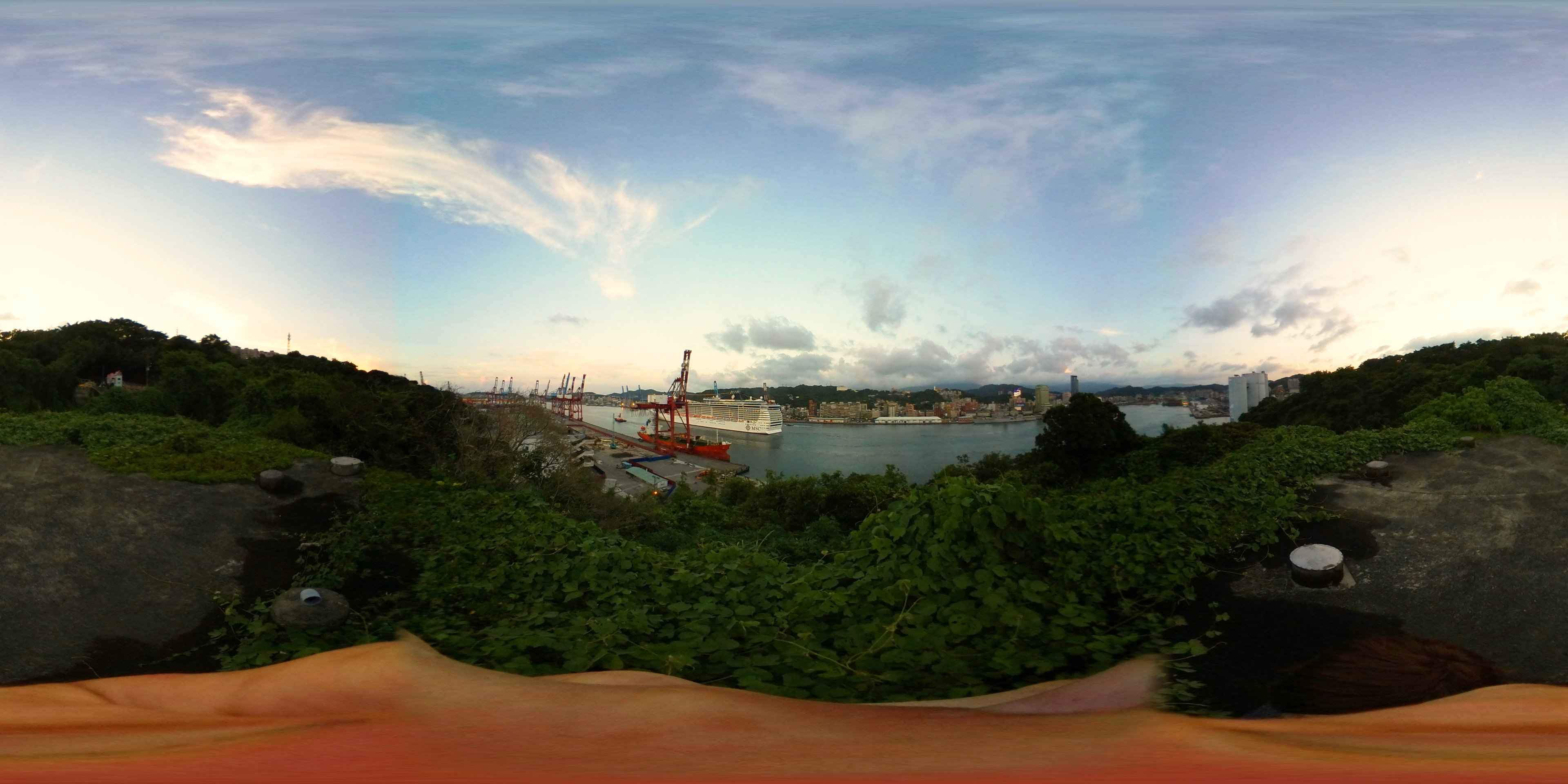 Ausblick über dem Hafen