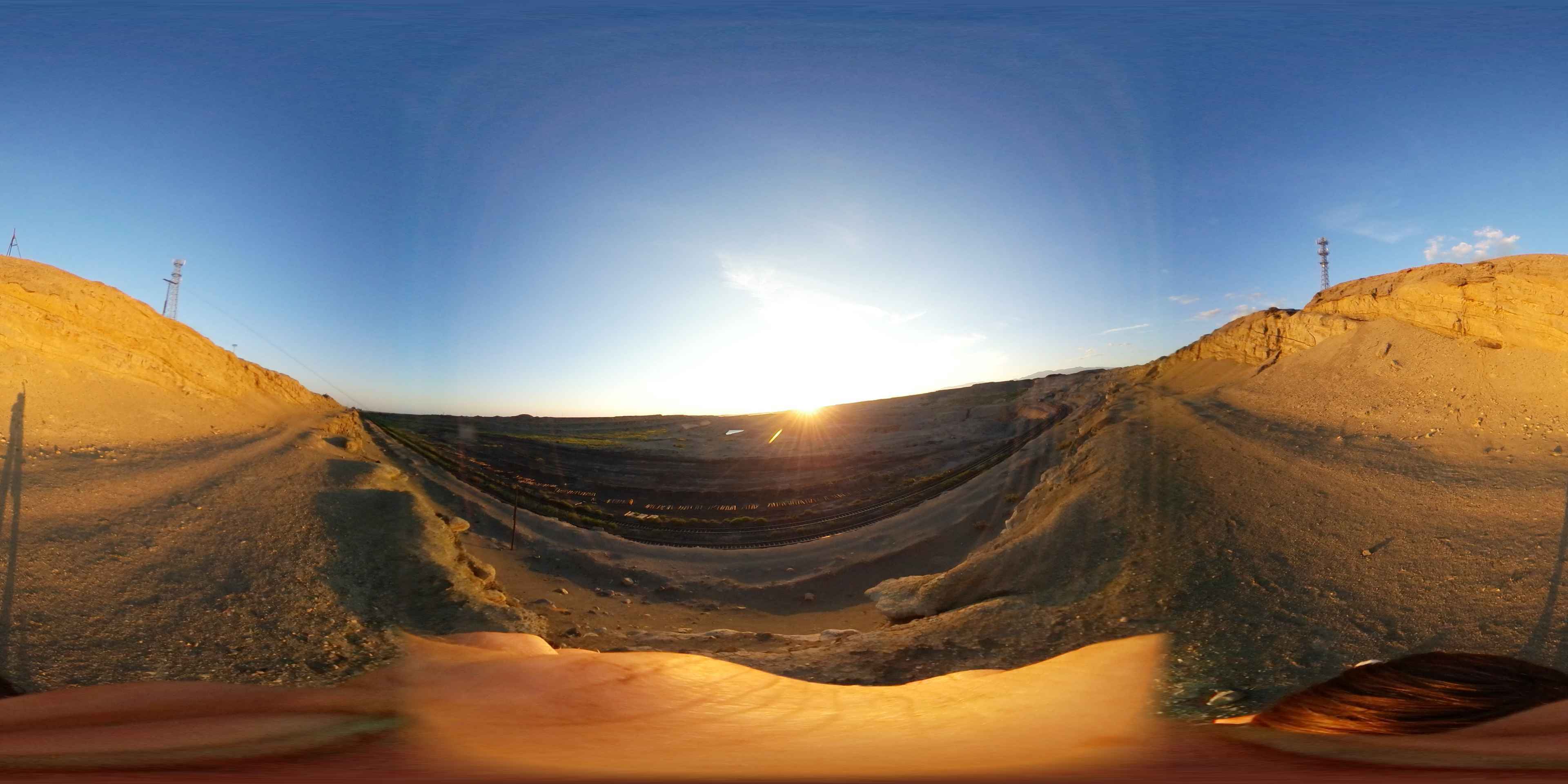 Ankunft im Tagebau Sandaoling 360°