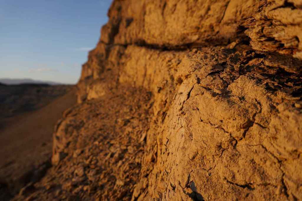 Sonnenuntergang im Tagebau