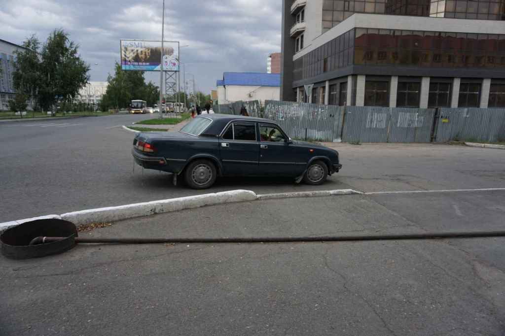 Straßenszene in Semei