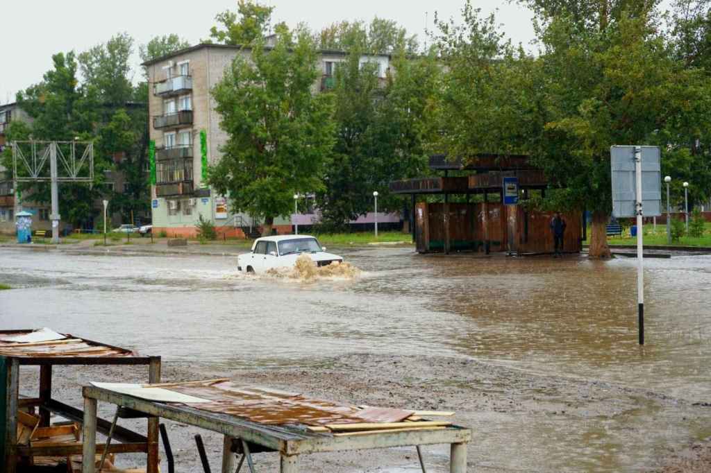 Land unter in Kurtschatow