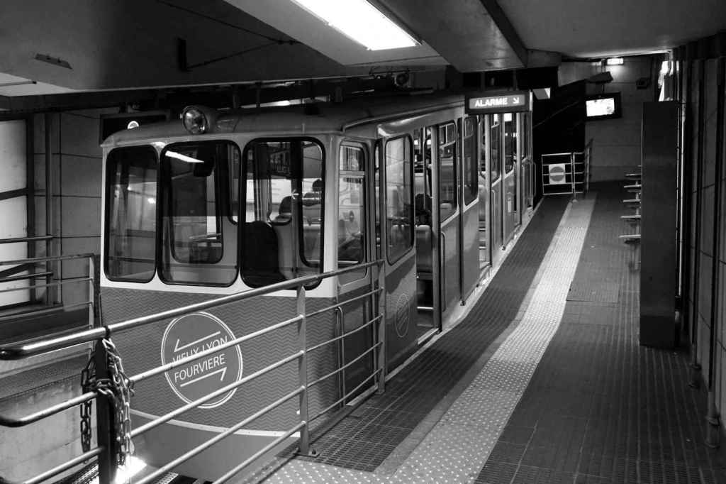 Vieux Lyon Schwarz-Weiß