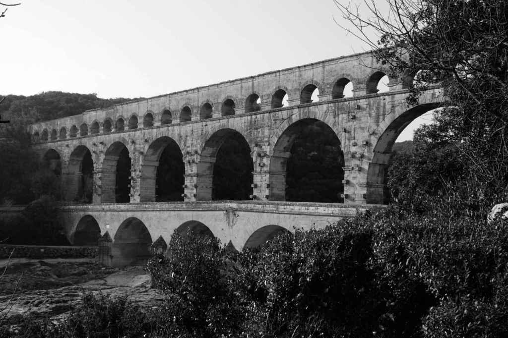 Pont du Gard (Noir et blanc)