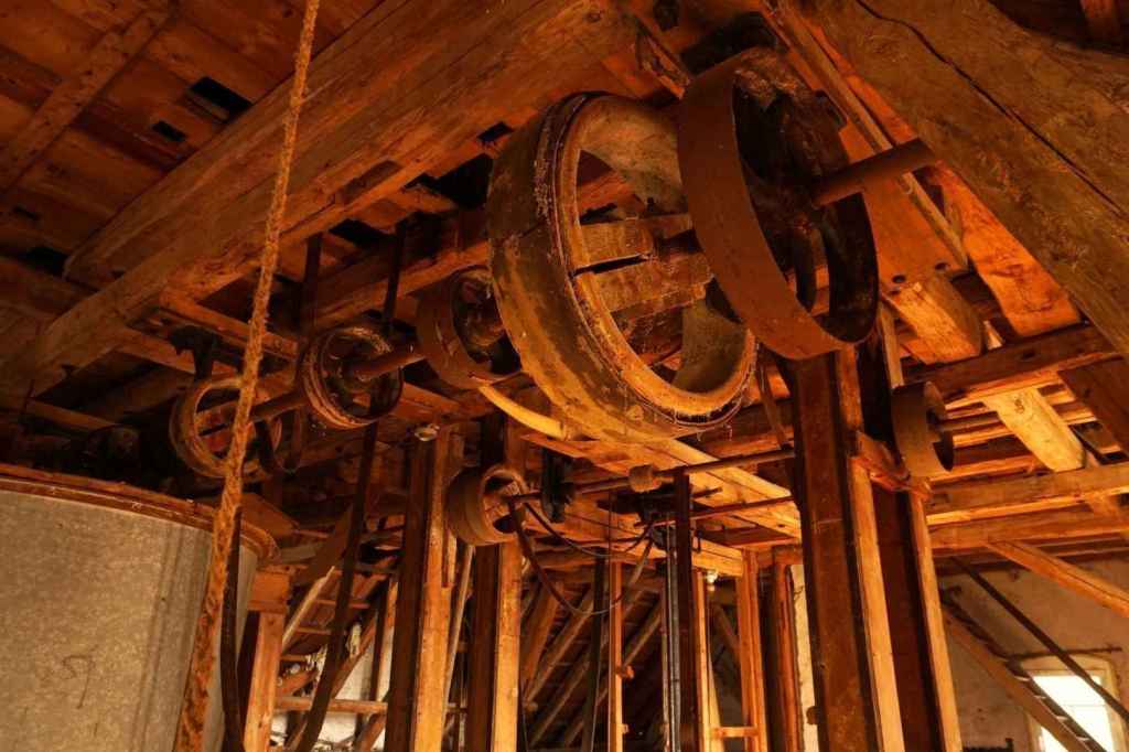 Umlenkrollen in der Mühle