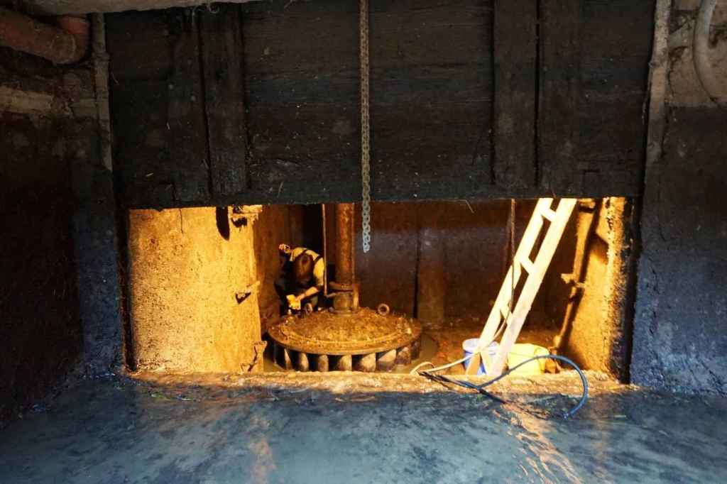 Francis-Turbine Wartung