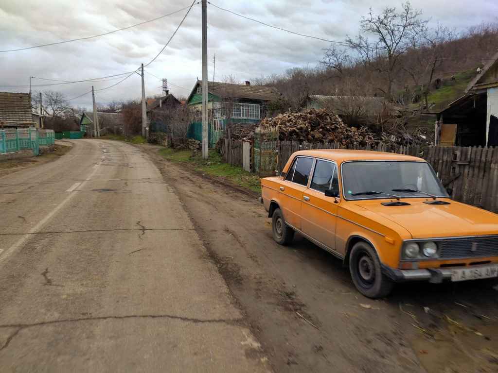 Bauernhäuser in der Leninstraße in Chițcani