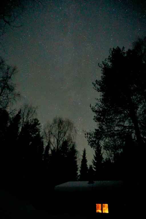 Milchstraße Über Lappland