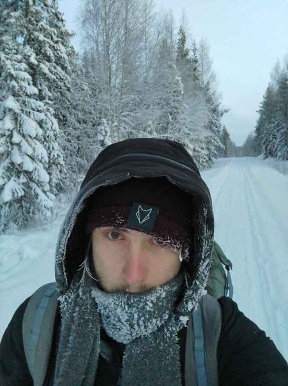 Ich Bei Schneewanderung