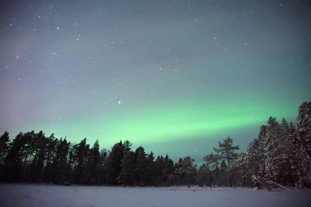 Polarlichter Über Dem See