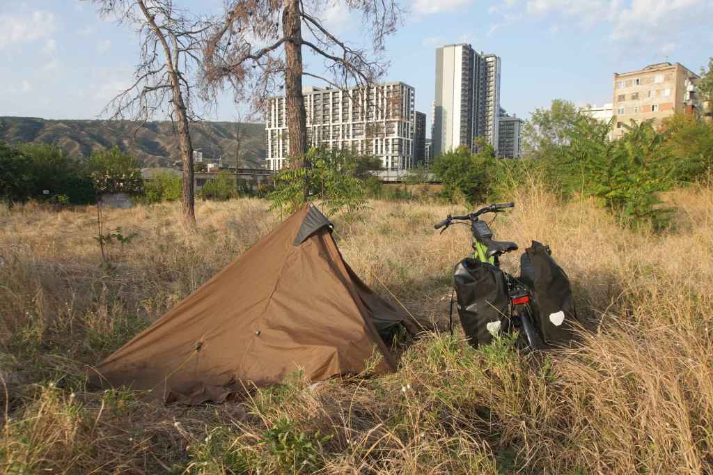 Zelten in Tiflis