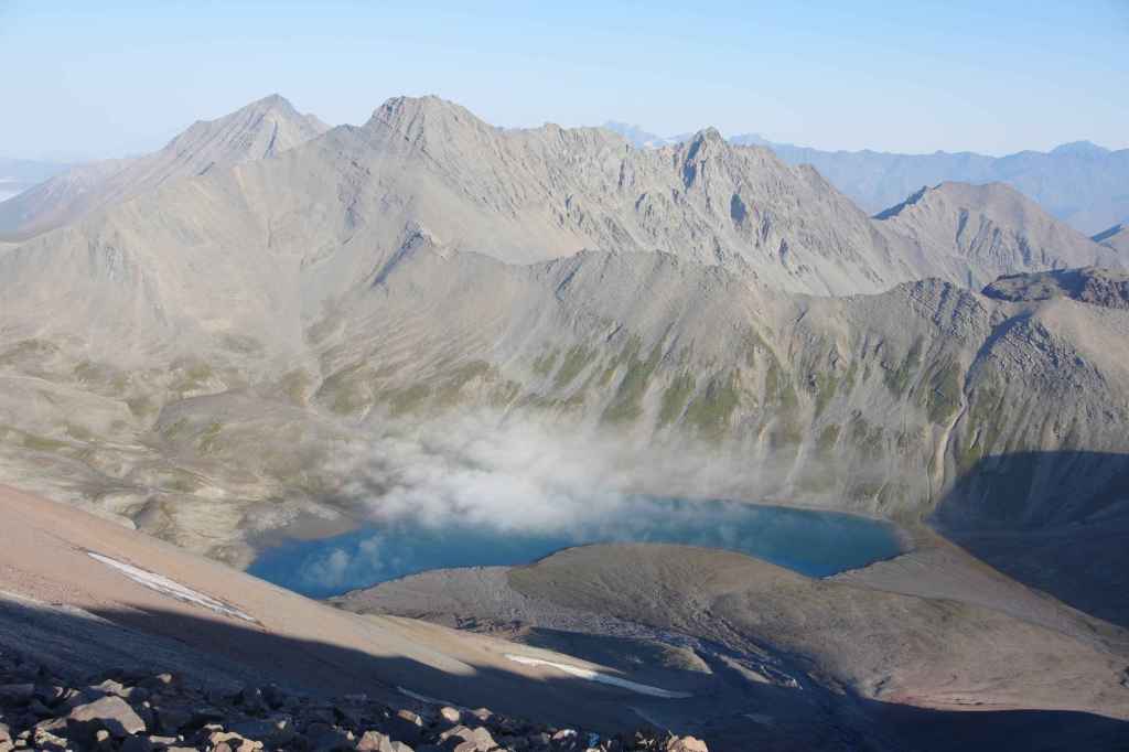 Kurz vorm Gipfel des Sherkhota
