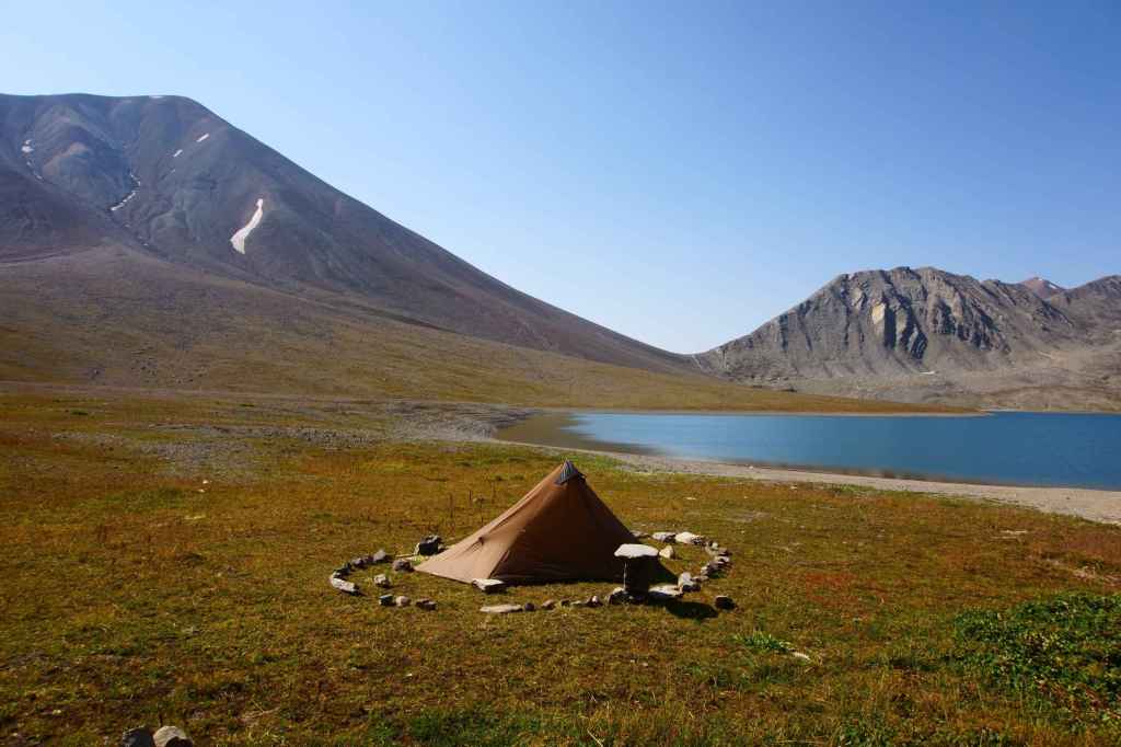 Zelt am Kelitsadi-See