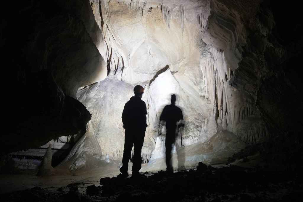 Rückweg aus der Höhle