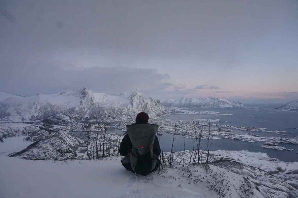 Ausblick Nach Tjeldbergtind