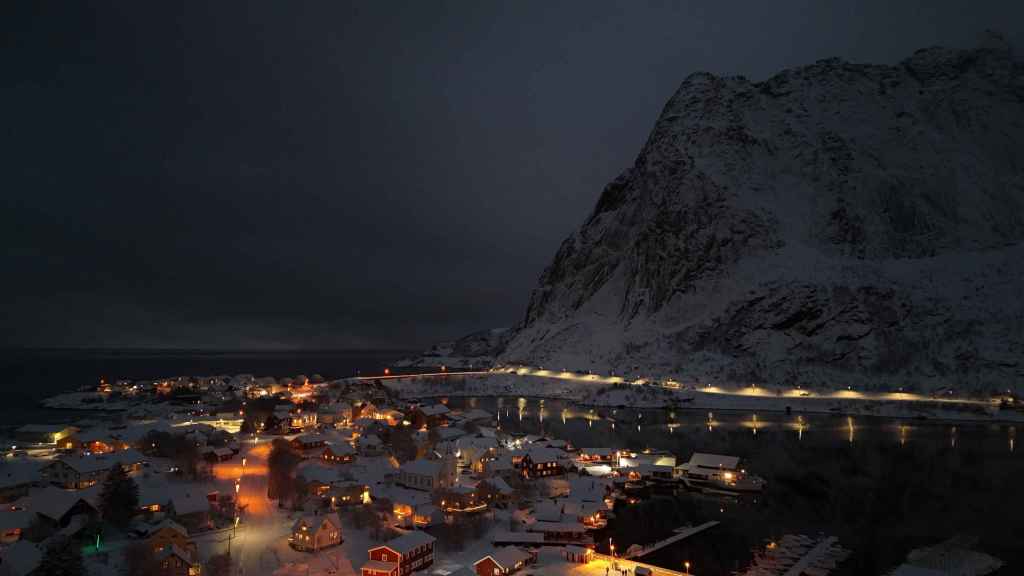 Reine Von Oben Im Dunkeln