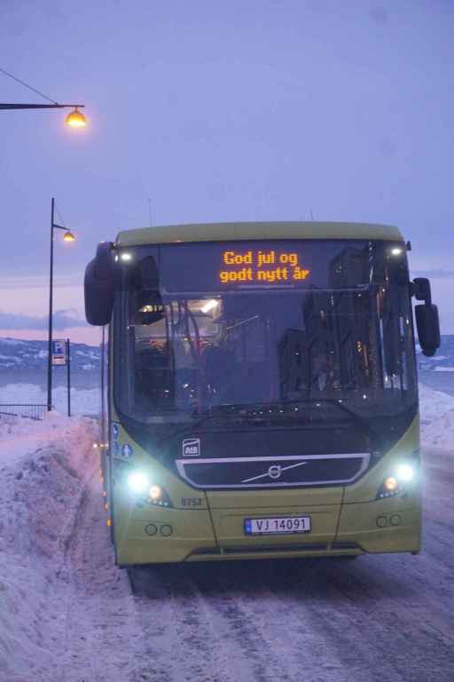 Bus Mit Aufschrift Frohe Wehnachten Und Frohes Neüs Jahr