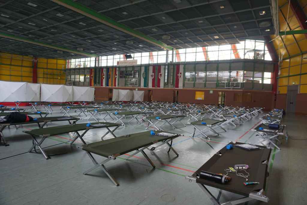 Feldbetten in Leonding