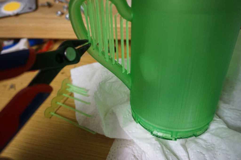 Stützstrukturen entfernen