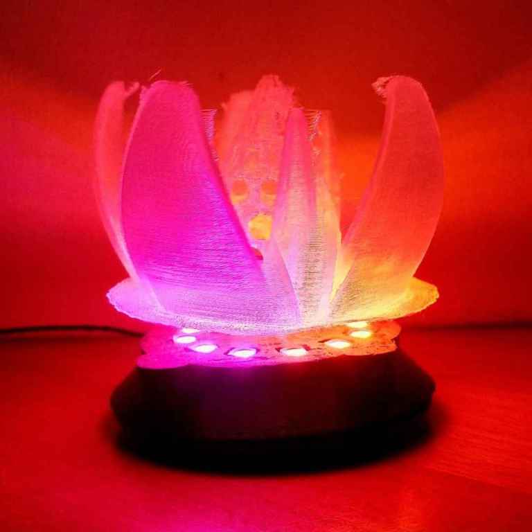 Schwebende Lampe Rosa