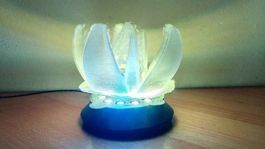 Schwebende Lampe Blau