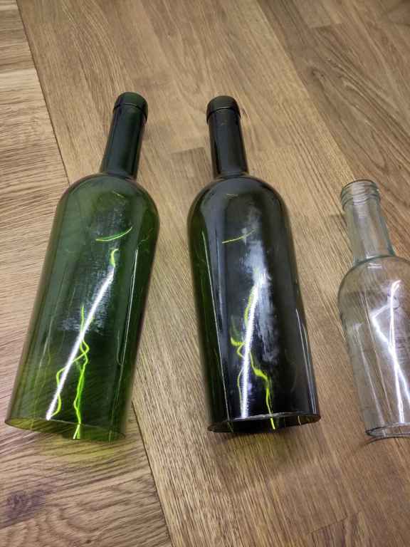 WEINFLASCHEN ABSCHNEIDEN